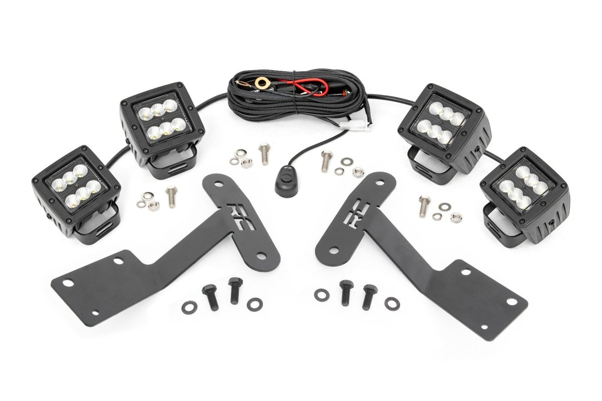 Toyota Tundra LED Light Kit - Ditch Mount - Rough Country - Dual 2